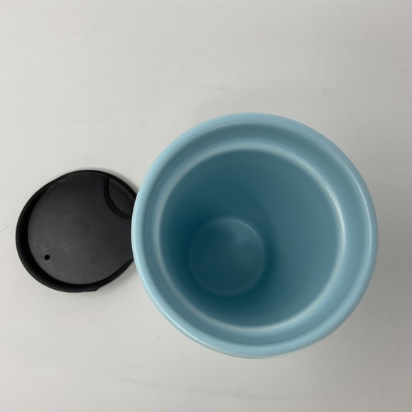 Starbucks 2019 Love Valentine Stitch Blue 12oz Ceramic Coffee Tumbler - Picture 8 of 9